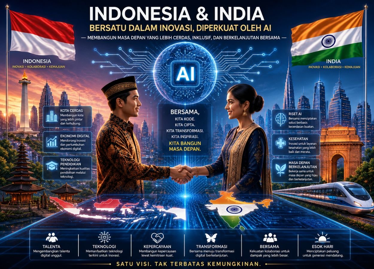 Indonesia dan India Perkuat Kemitraan AI untuk Masa Depan Digital - KabarTeknologi.com