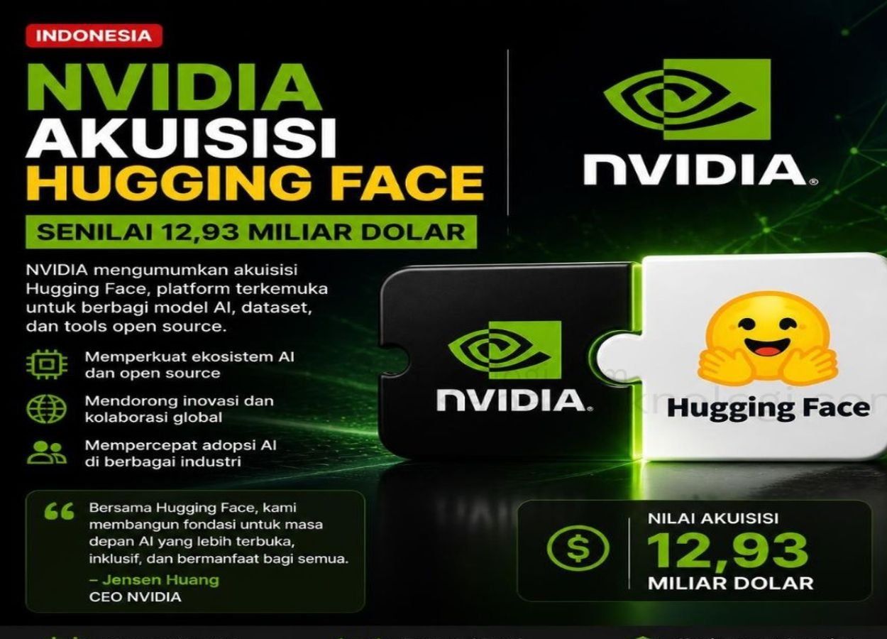 NVIDIA Akuisisi Hugging Face Senilai 12,93 Miliar Dolar - KabarTeknologi.com