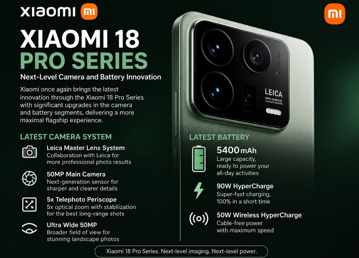 Xiaomi 18 Pro Series Ungkap Kamera dan Baterai Terbaru - KabarTeknologi.com